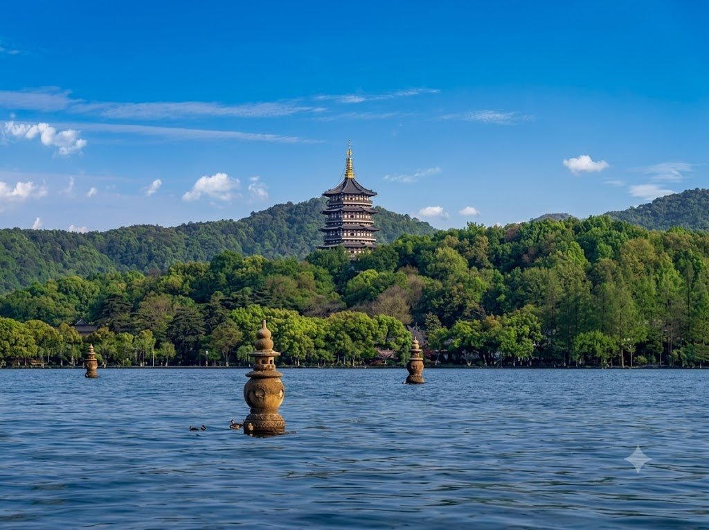 1-Day Shanghai to Hangzhou Lingyin Temple,West Lake Cruise,Leifeng Pagoda,Song Dynasty Tea